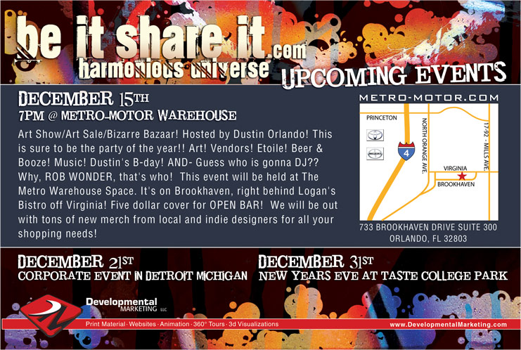 Harmonious Universe, Flyer